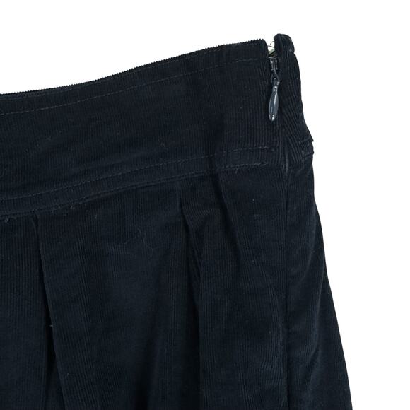 Abercrombie & Fitch Mini Bubble Skirt Womens Sz 8 Navy Micro Corduroy Y2K 90s - Picture 3 of 9
